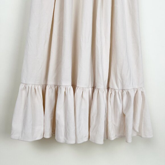 New Velvet Wedding Dress Maxi Puff Poof Sleeve Romantic Bustier Corset Bodice UO - Picture 11 of 16